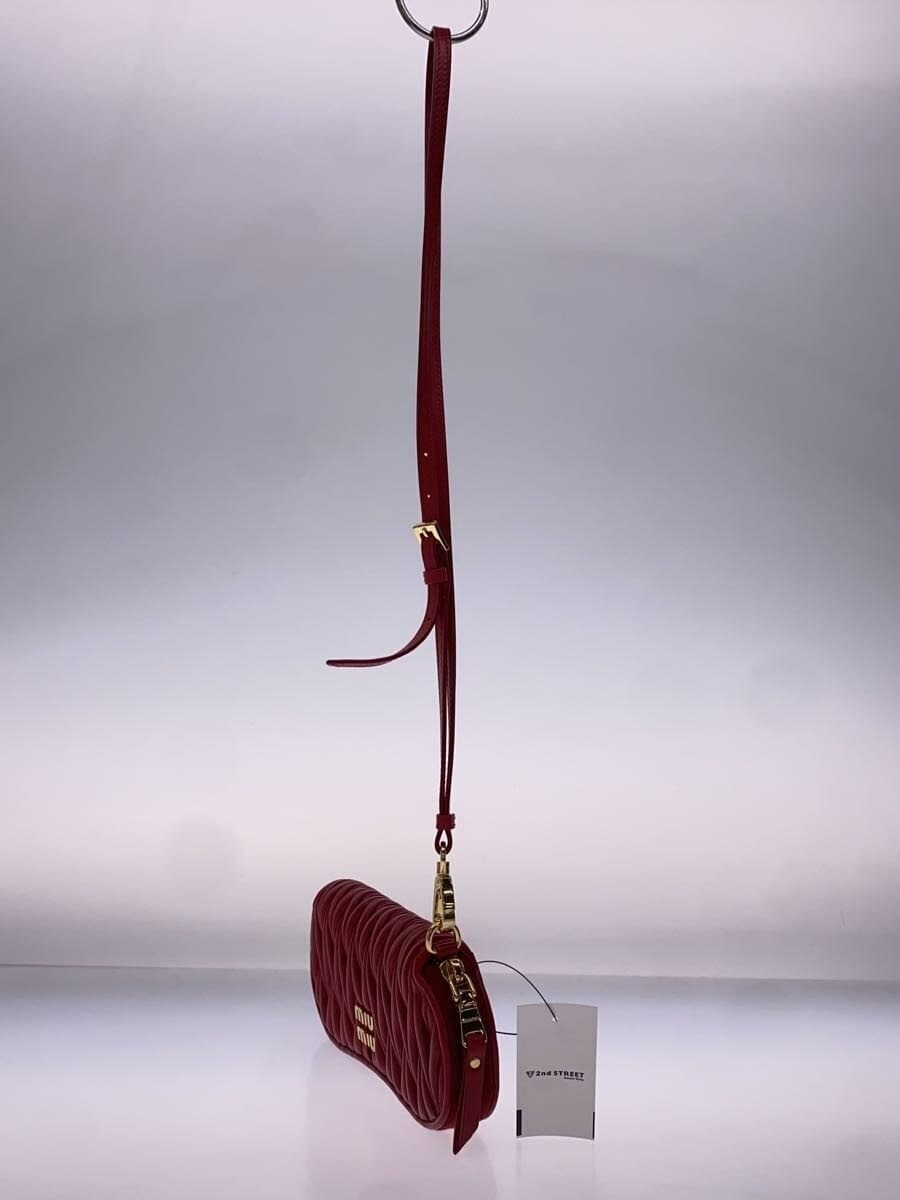 MIU MIU Pouch Leather RED 245 2