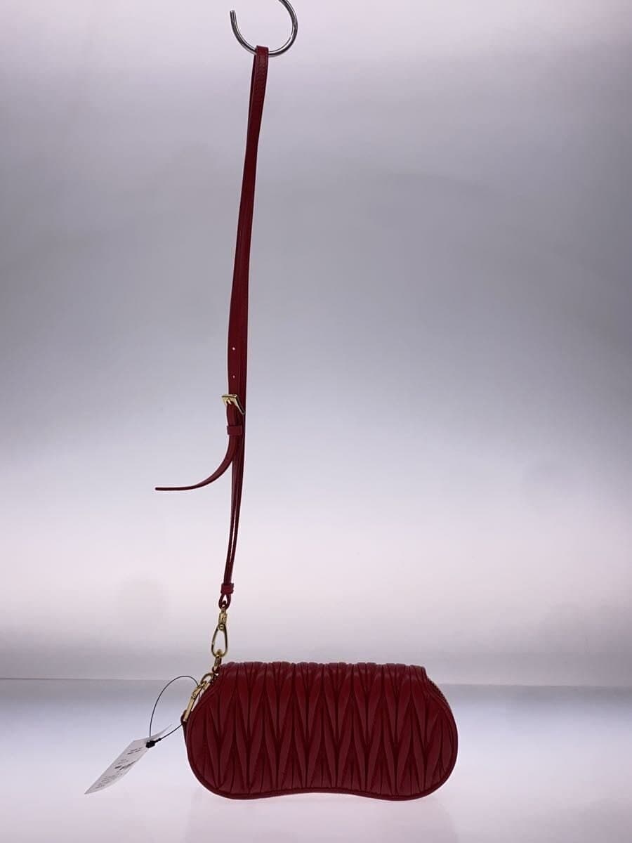 MIU MIU Pouch Leather RED 245 3
