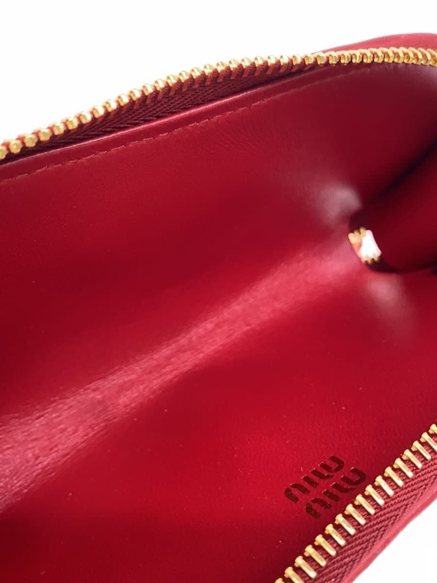 MIU MIU Pouch Leather RED 245 6