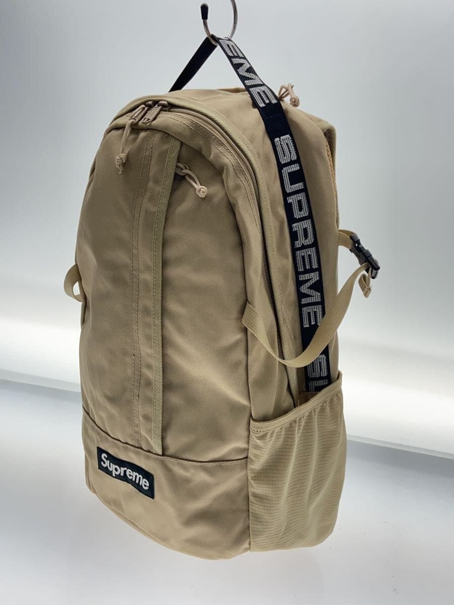 Supreme18SS TAN Backpack Nylon BEG Solid 2