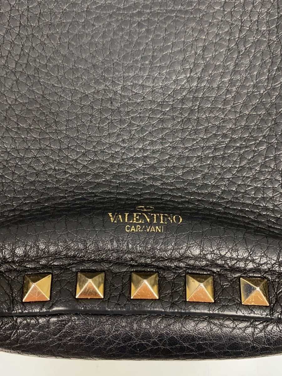 VALENTINO GARAVANI Rockstud Mini 2-Way Shoulder Bag Leather Black 5