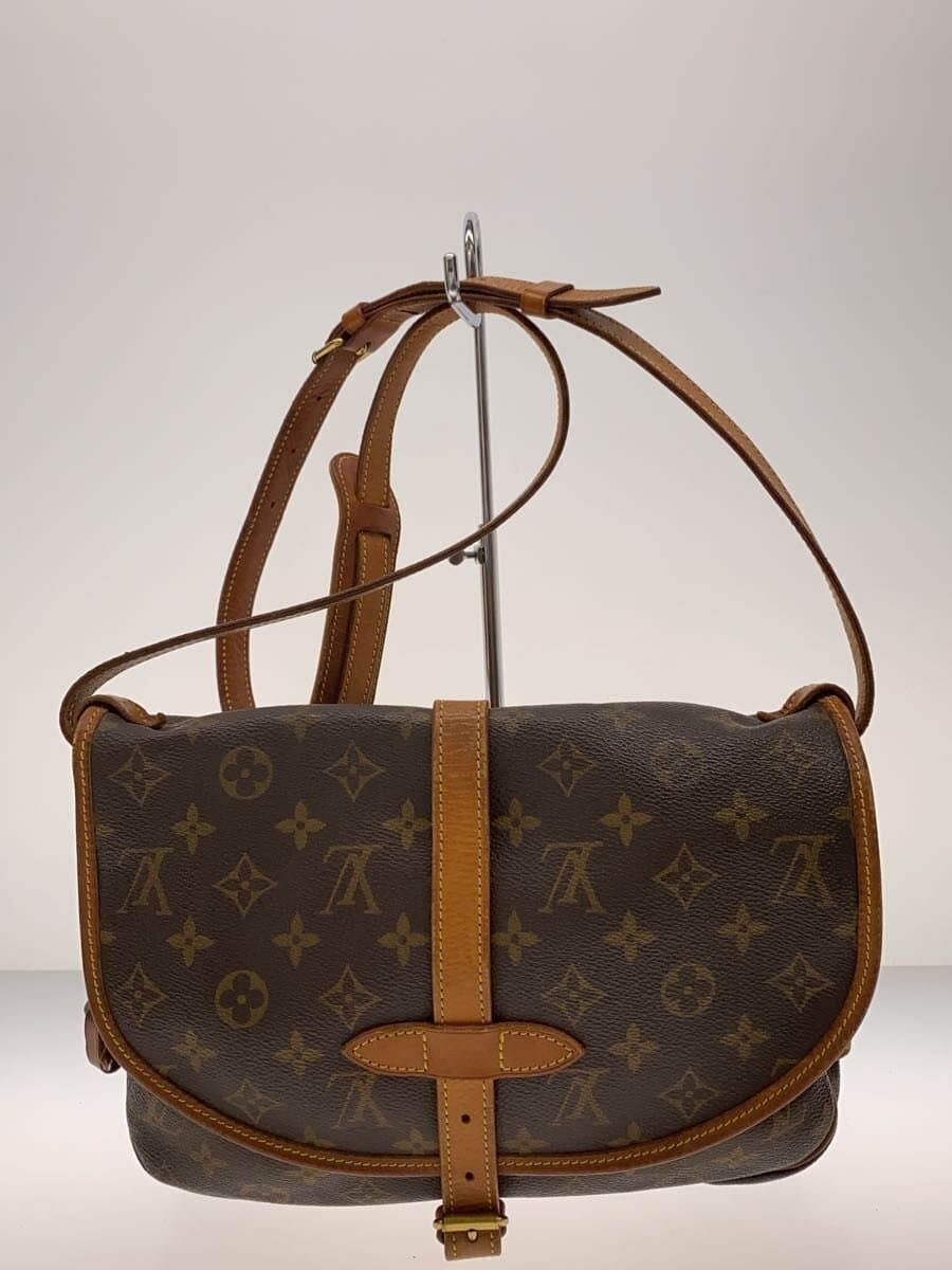 LOUIS VUITTON1)Saumur 30_Monogram Canvas PVC BRW 3