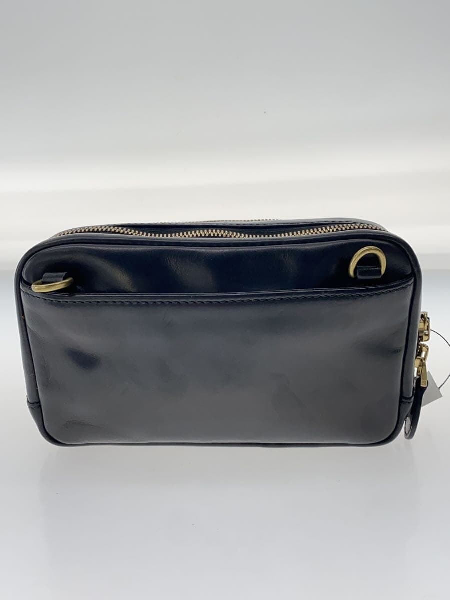 GANZO Mini Shoulder Bag Leather BLK Solid 3