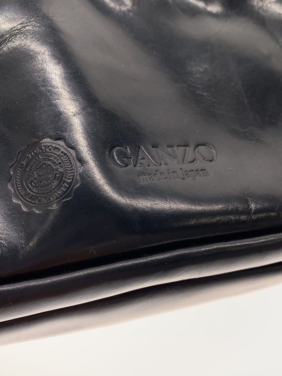 GANZO Mini Shoulder Bag Leather BLK Solid 5