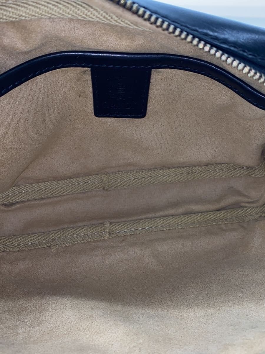 GANZO Mini Shoulder Bag Leather BLK Solid 6