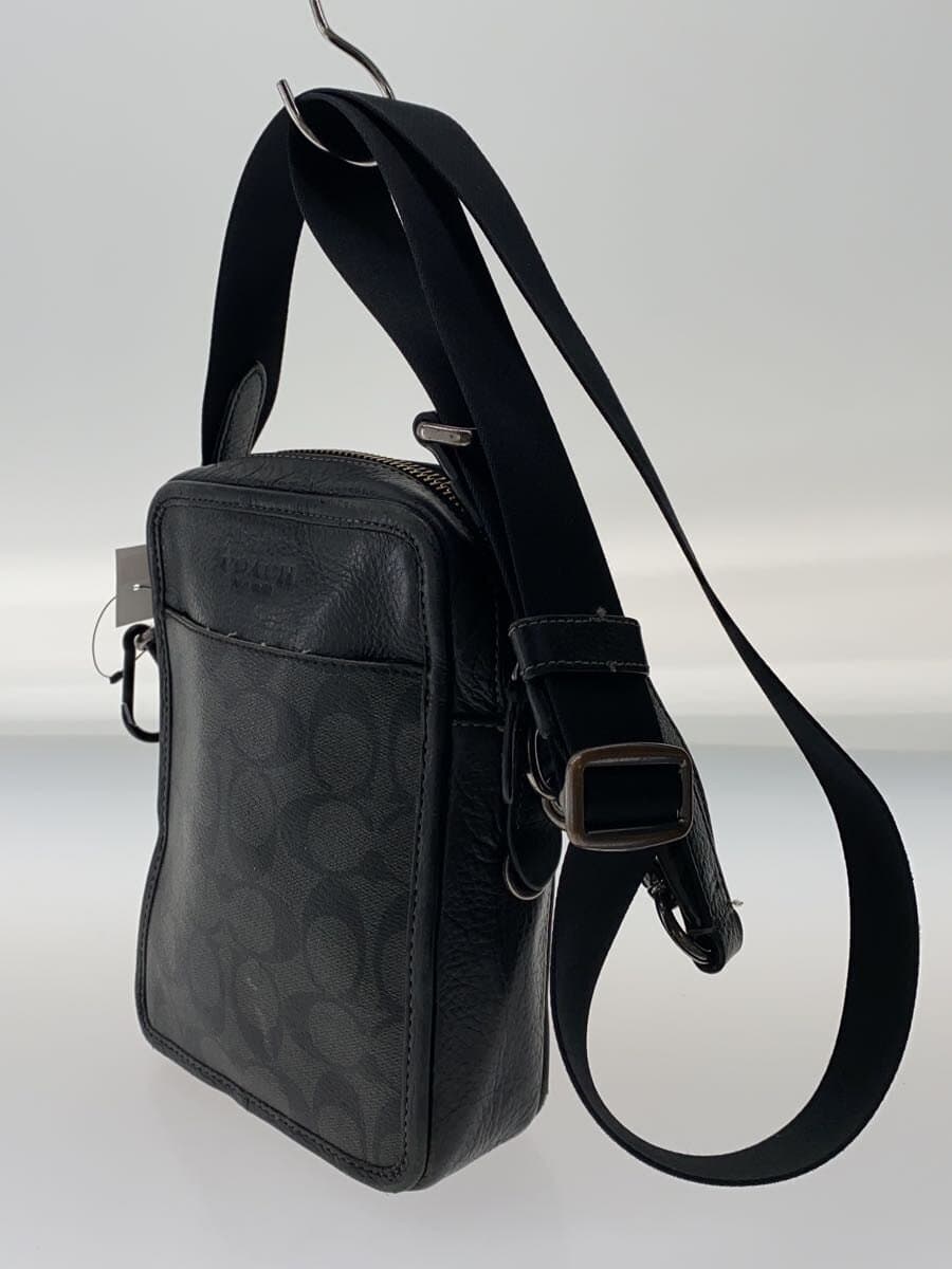 COACH Shoulder Bag Leather BLK CC009 2