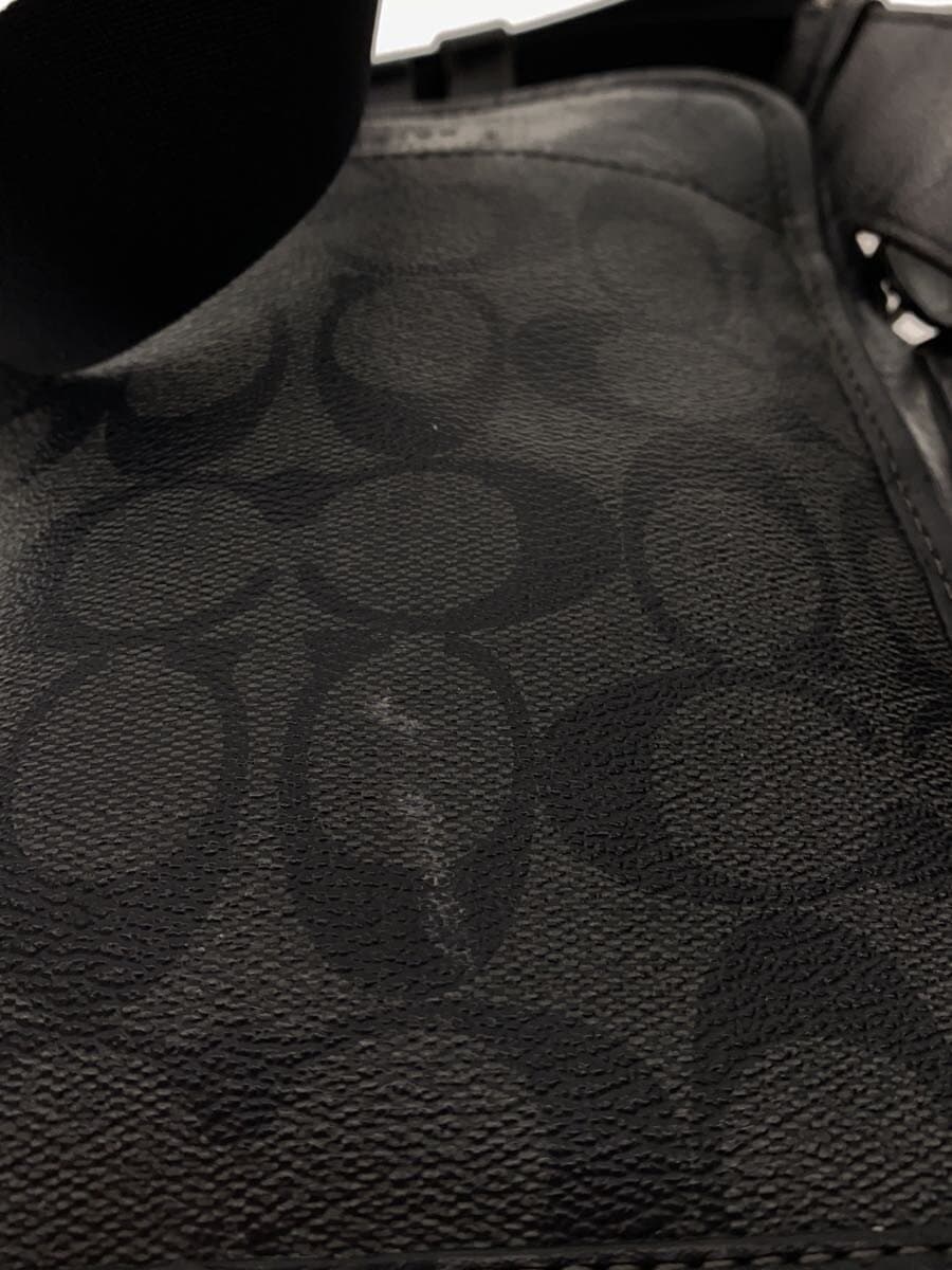 COACH Shoulder Bag Leather BLK CC009 5