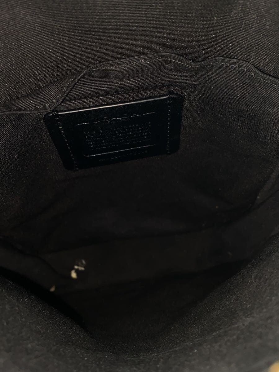 COACH Shoulder Bag Leather BLK CC009 6