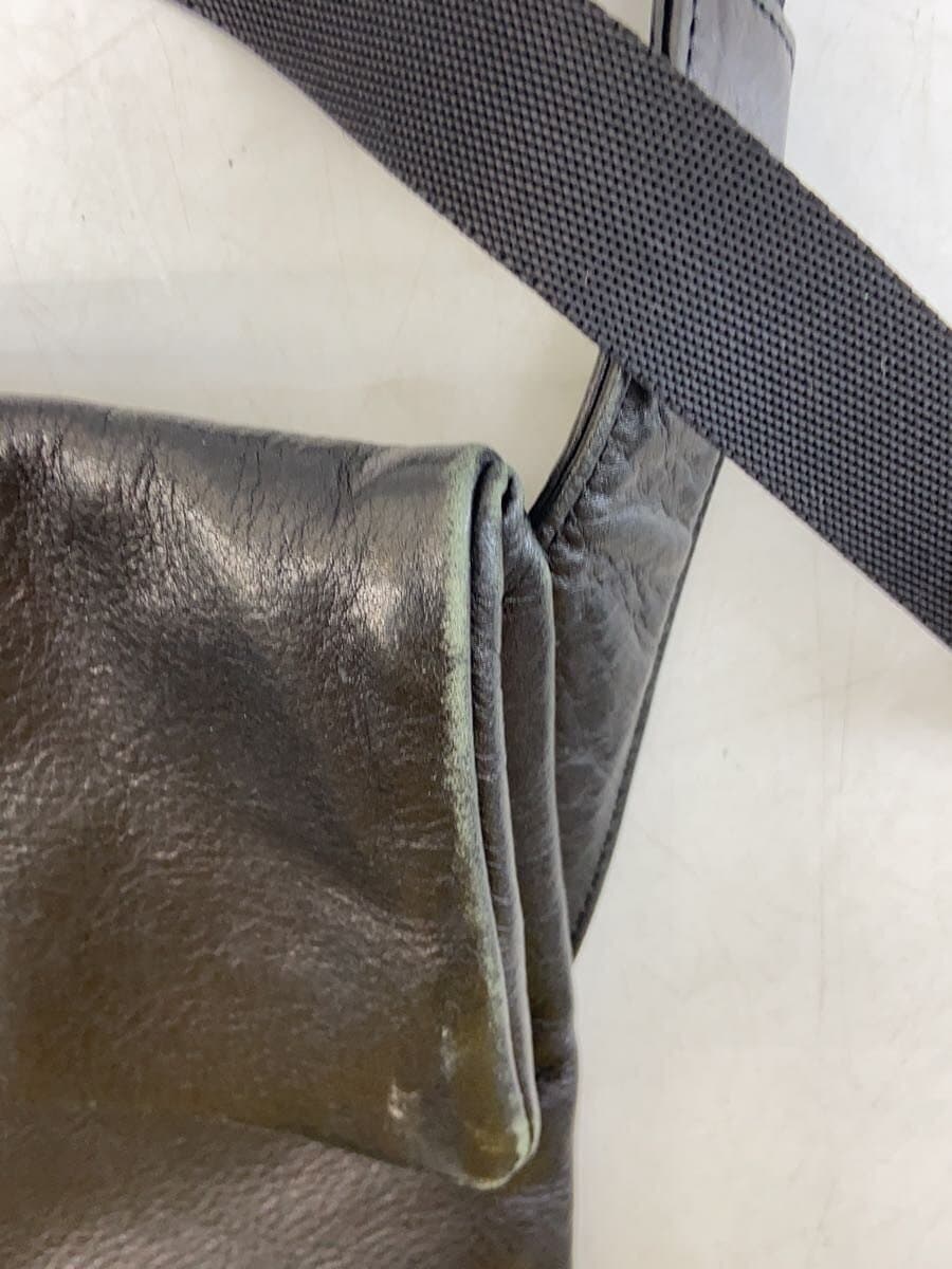 agnes b VOYAGE Shoulder Bag Leather BLK Solid 8