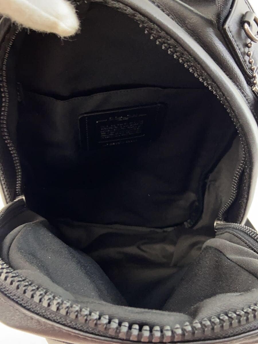 COACH Shoulder Bag Leather BLK Solid 89908 6