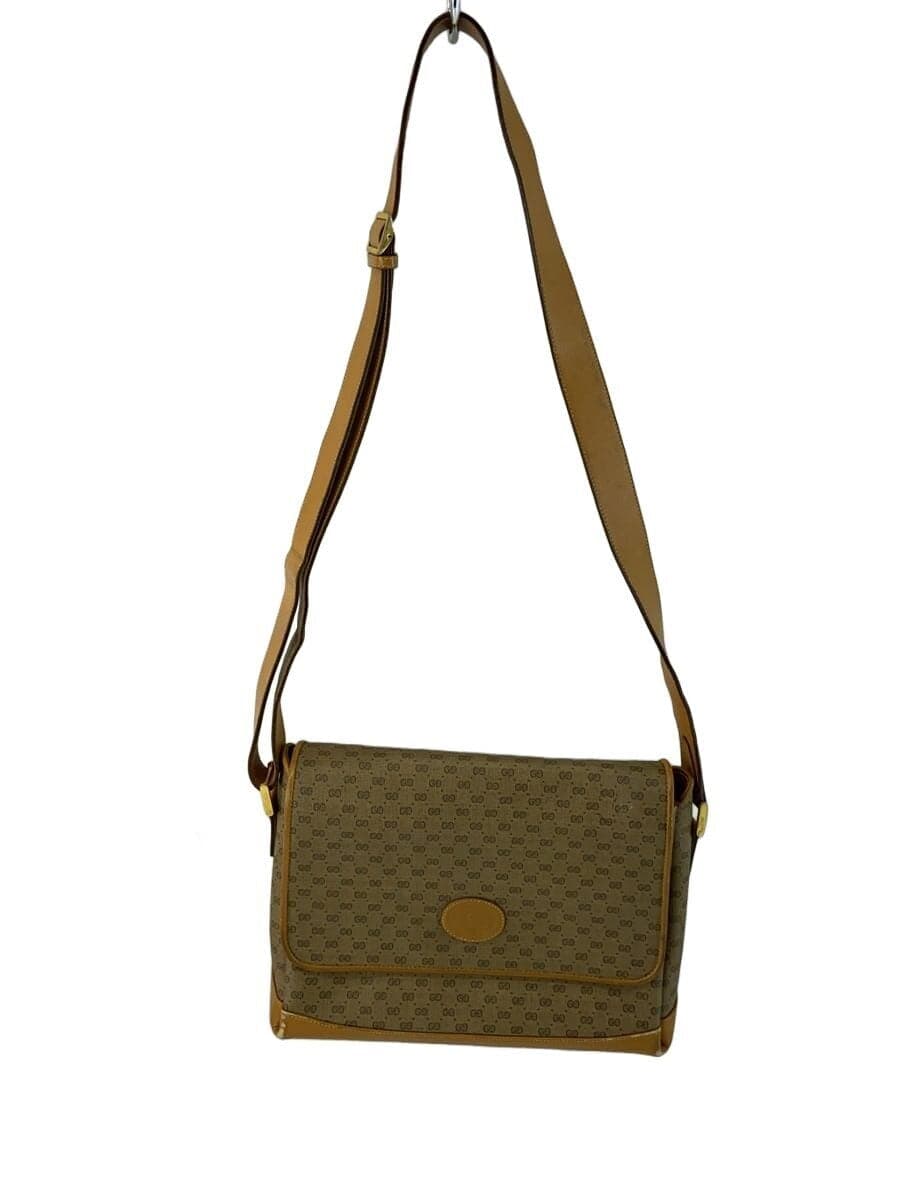 GUCCI shoulder bag -- BEG all-over pattern