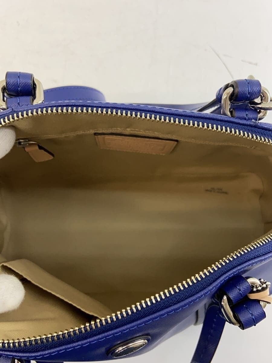 COACH Handbag_All Leather PVC BLU Solid 6