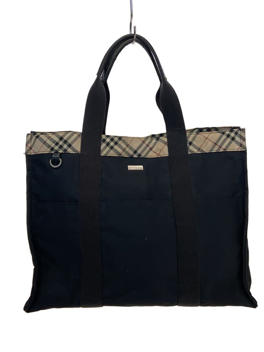 BURBERRY tote bag nylon BLK