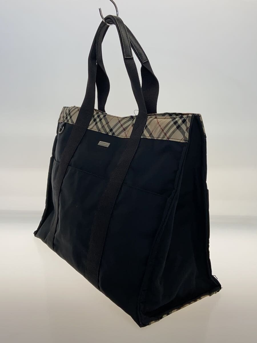 BURBERRY tote bag nylon BLK 2