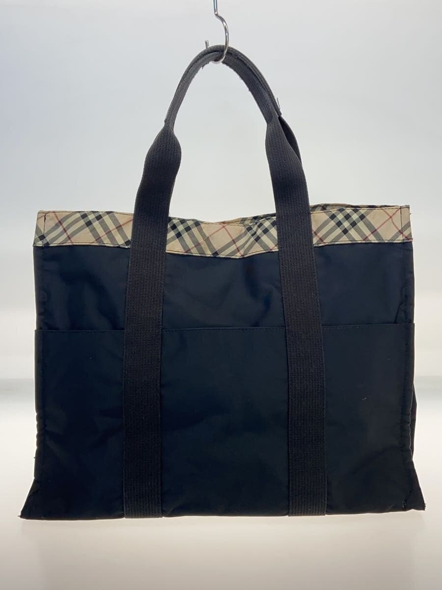 BURBERRY tote bag nylon BLK 3
