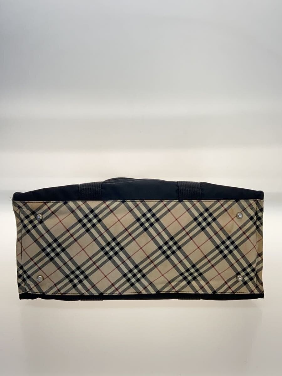 BURBERRY tote bag nylon BLK 4