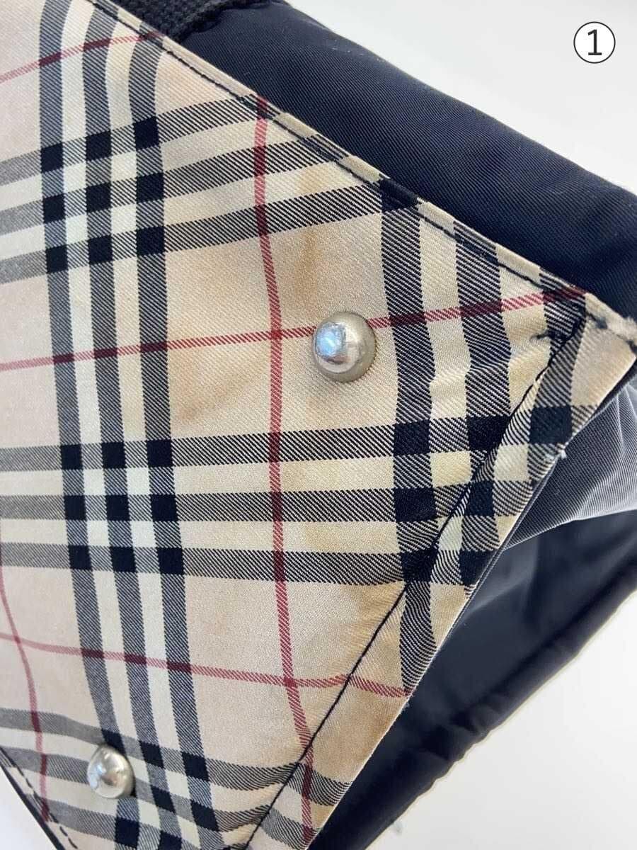 BURBERRY tote bag nylon BLK 7