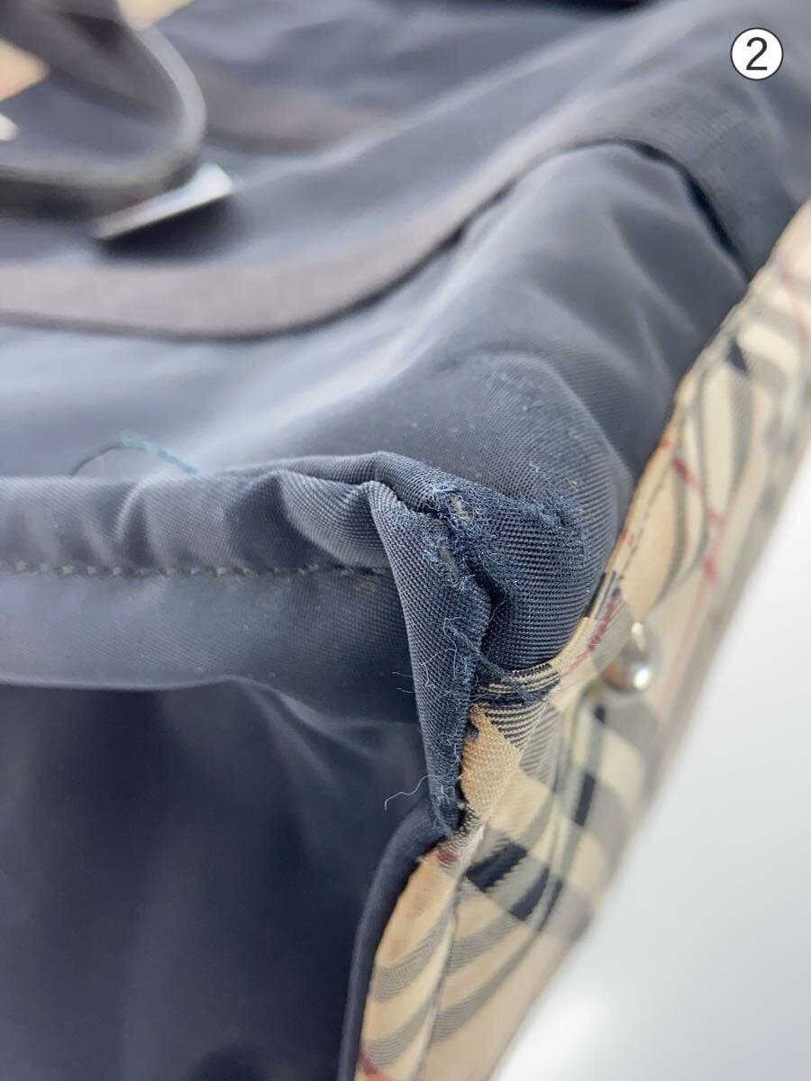 BURBERRY tote bag nylon BLK 8