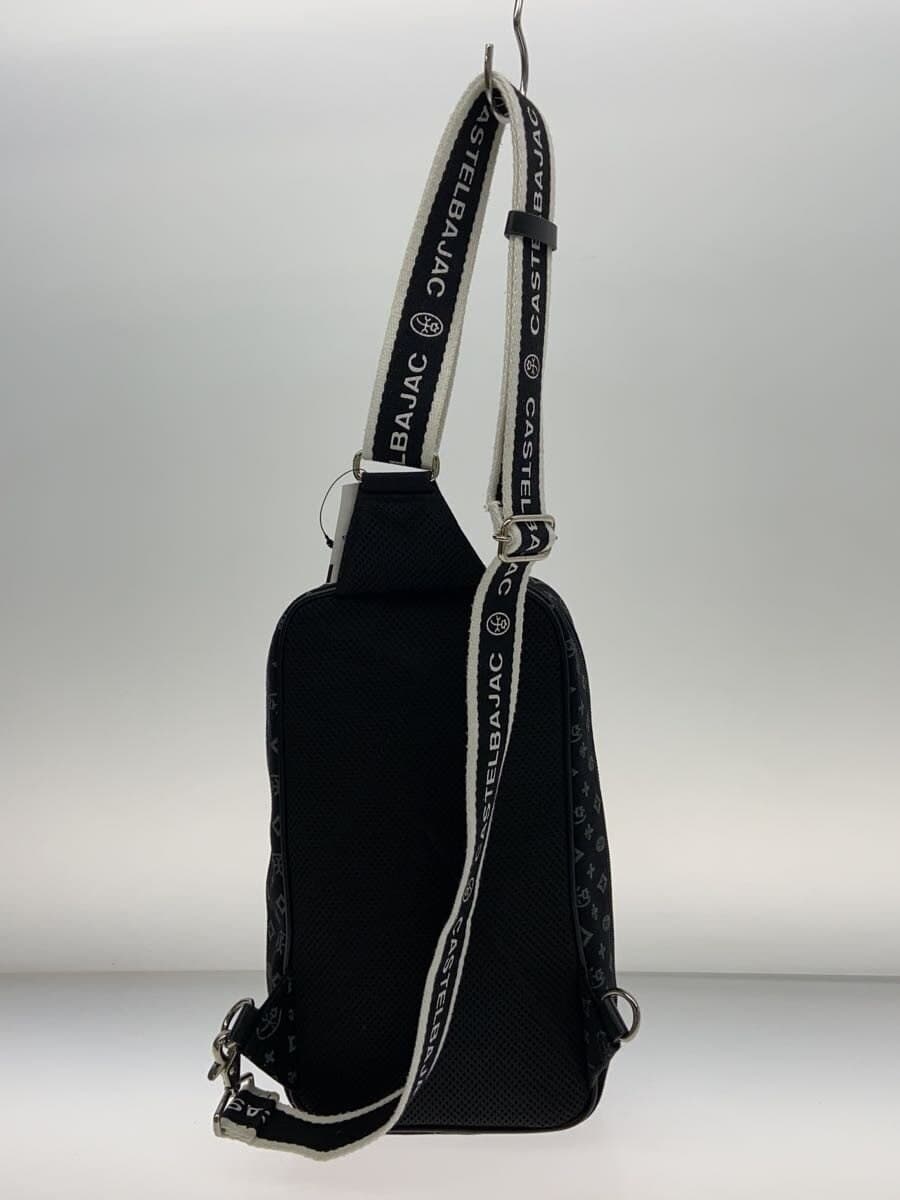 CASTELBAJAC shoulder bag canvas BLK all-over pattern 3