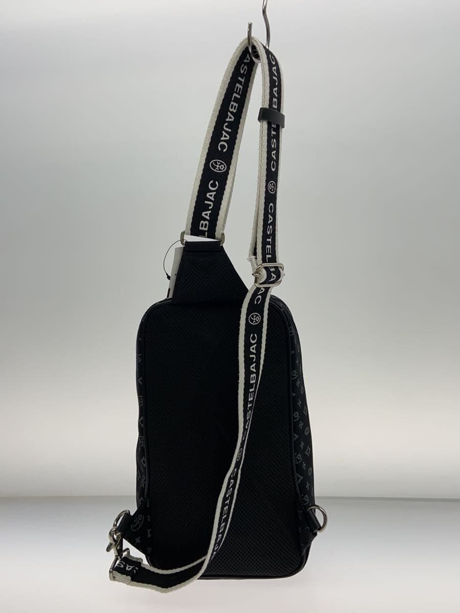 CASTELBAJAC shoulder bag canvas BLK all-over pattern 3