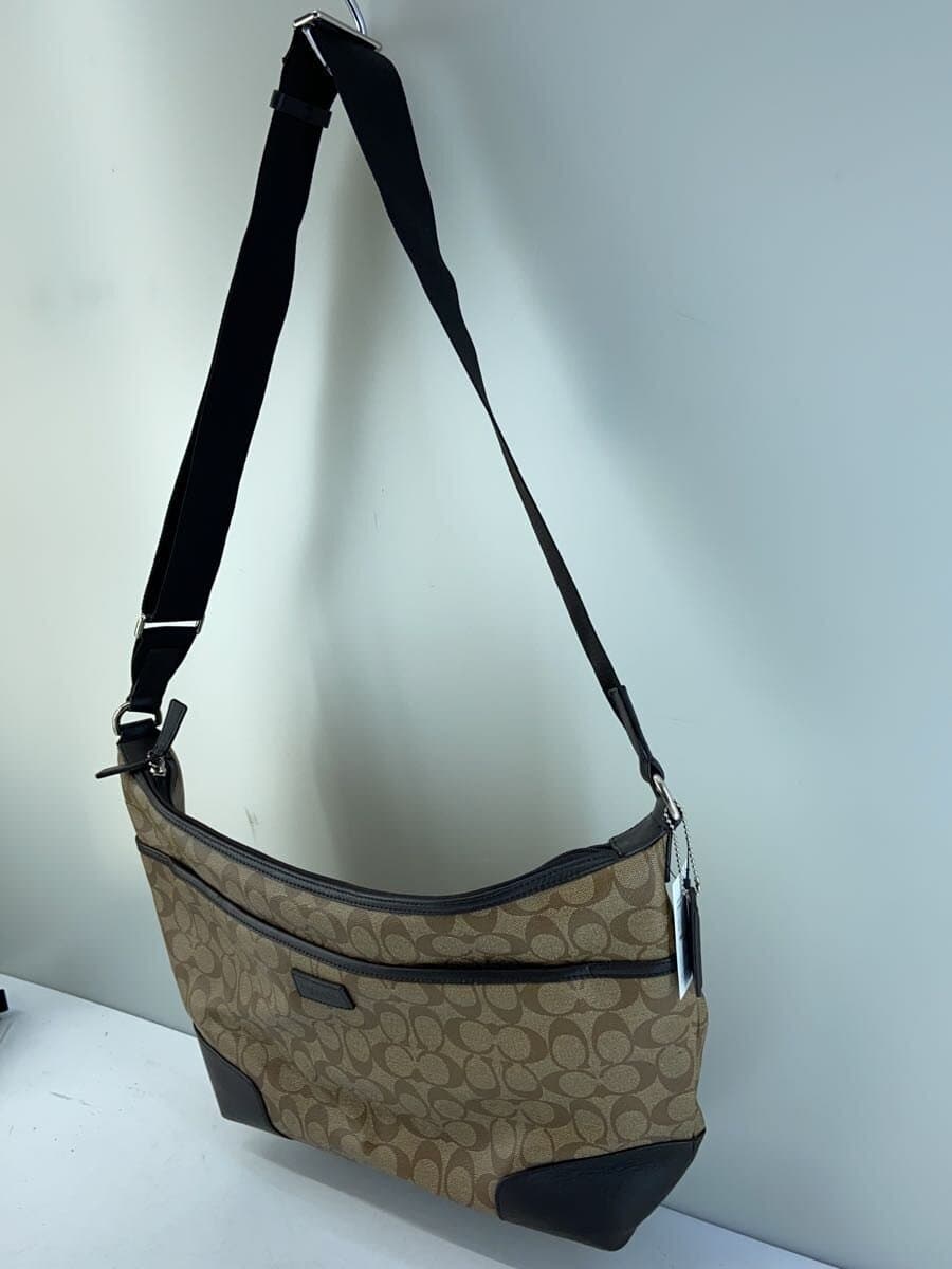 COACH Shoulder Bag Signature Allover Pattern PVC BRW Allover Pattern F71107 2