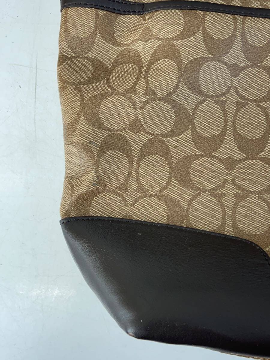 COACH Shoulder Bag Signature Allover Pattern PVC BRW Allover Pattern F71107 9