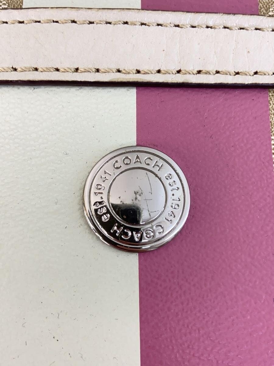 COACH Tote Bag_Heritage Stripe_Signature_Beige -- BEG F14477 5