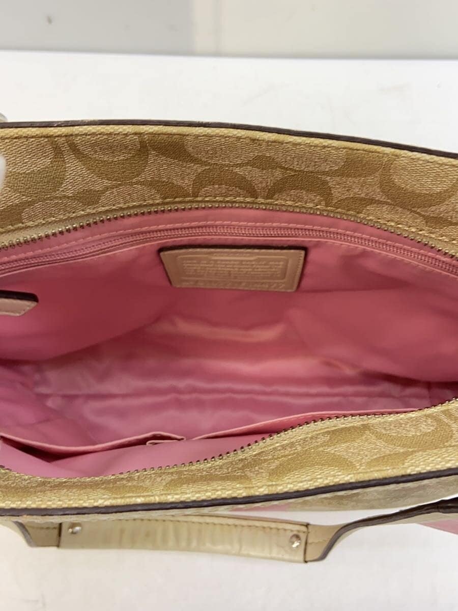 COACH Tote Bag_Heritage Stripe_Signature_Beige -- BEG F14477 6