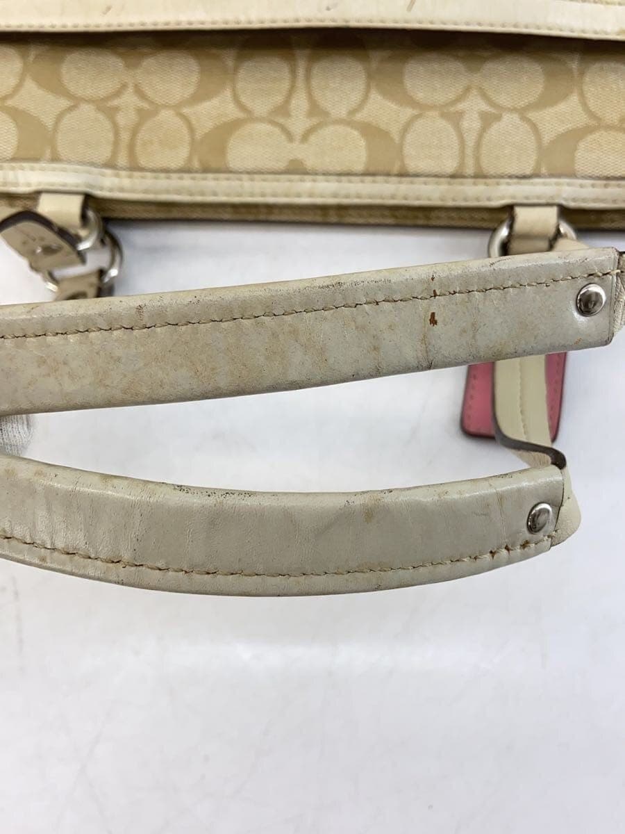 COACH Tote Bag_Heritage Stripe_Signature_Beige -- BEG F14477 7