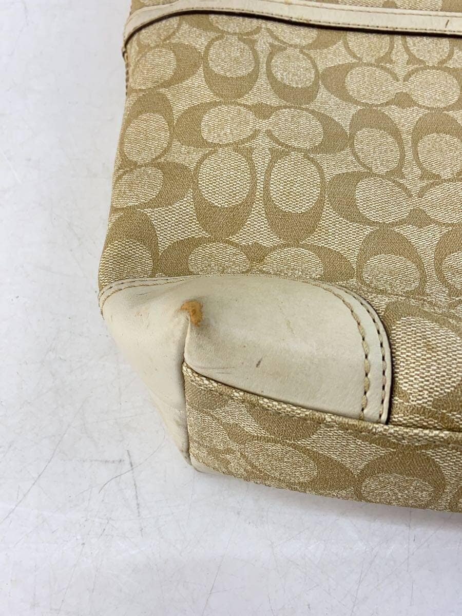 COACH Tote Bag_Heritage Stripe_Signature_Beige -- BEG F14477 8