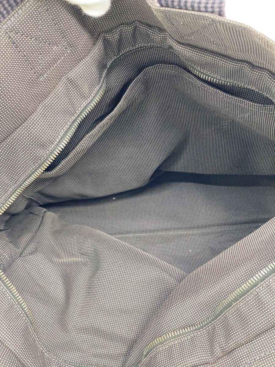 HERMES Tote Bag Cotton GRY Solid 6