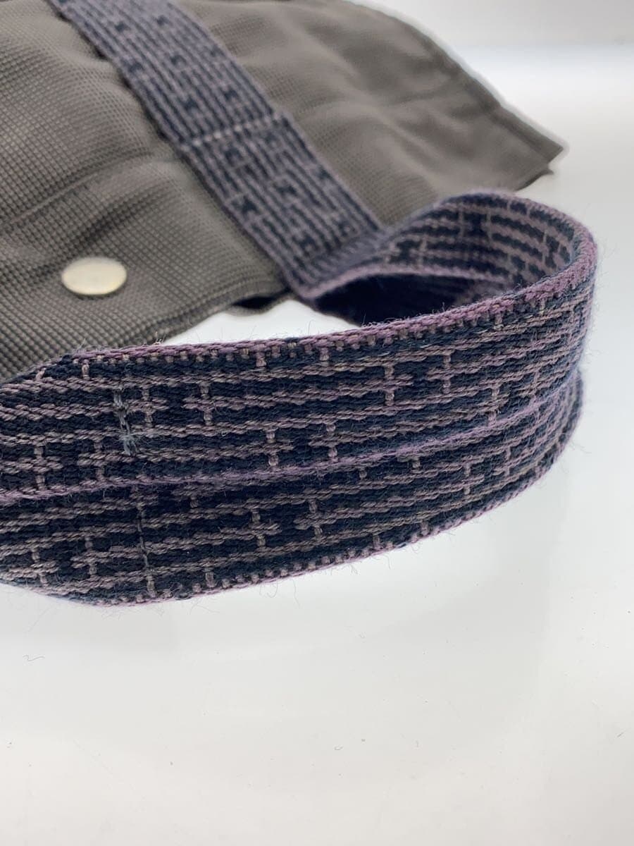 HERMES Tote Bag Cotton GRY Solid 8