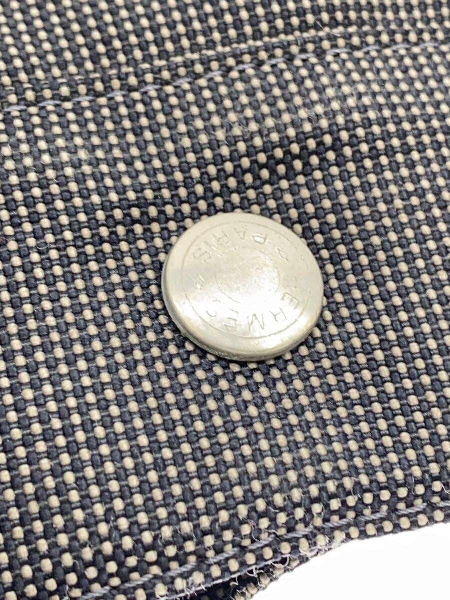 HERMES Tote Bag Cotton GRY Solid 9