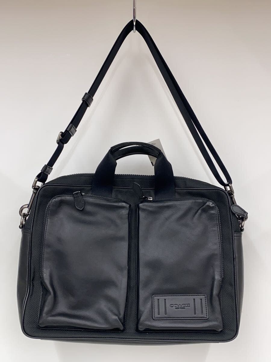 COACH Briefcase Leather BLK Solid 6705 9