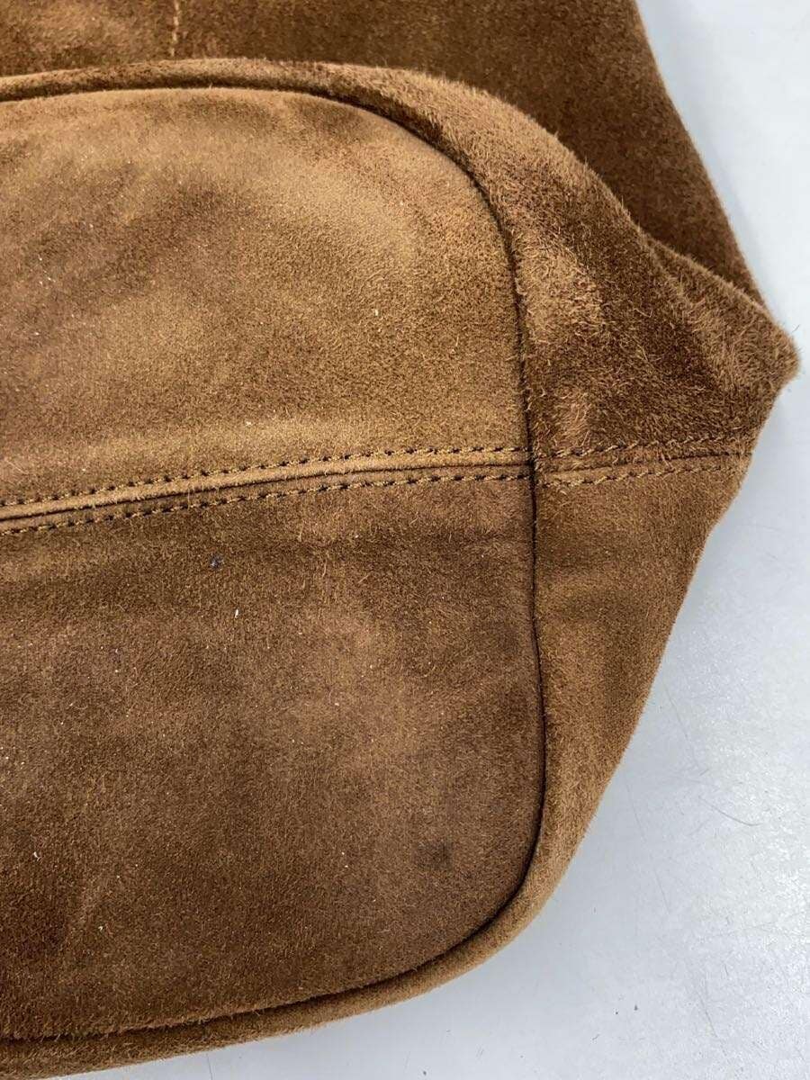 Morphee 2-Way Suede Leather Tote Tote Bag Suede BRW 6