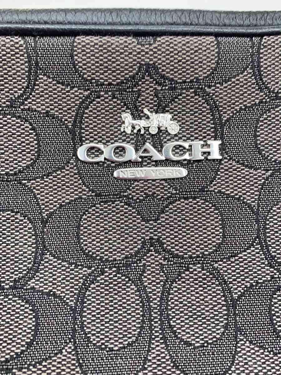 COACH Shoulder Bag Canvas GRY All Over Pattern CO927 3
