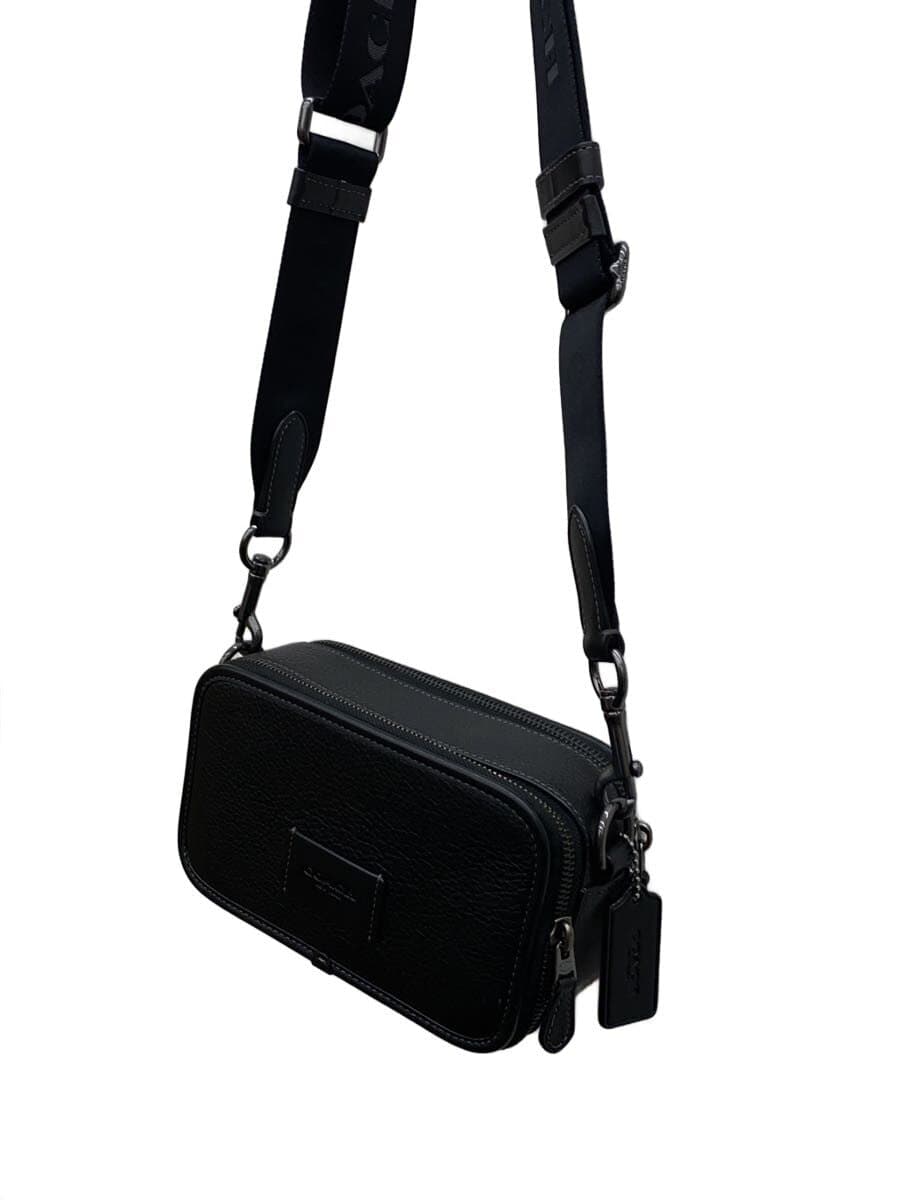 COACH Shoulder Bag Leather Black CM113 2