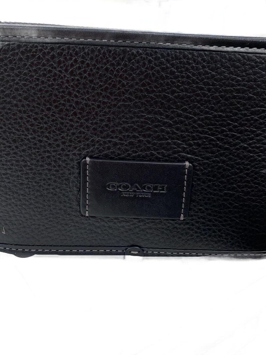 COACH Shoulder Bag Leather Black CM113 5