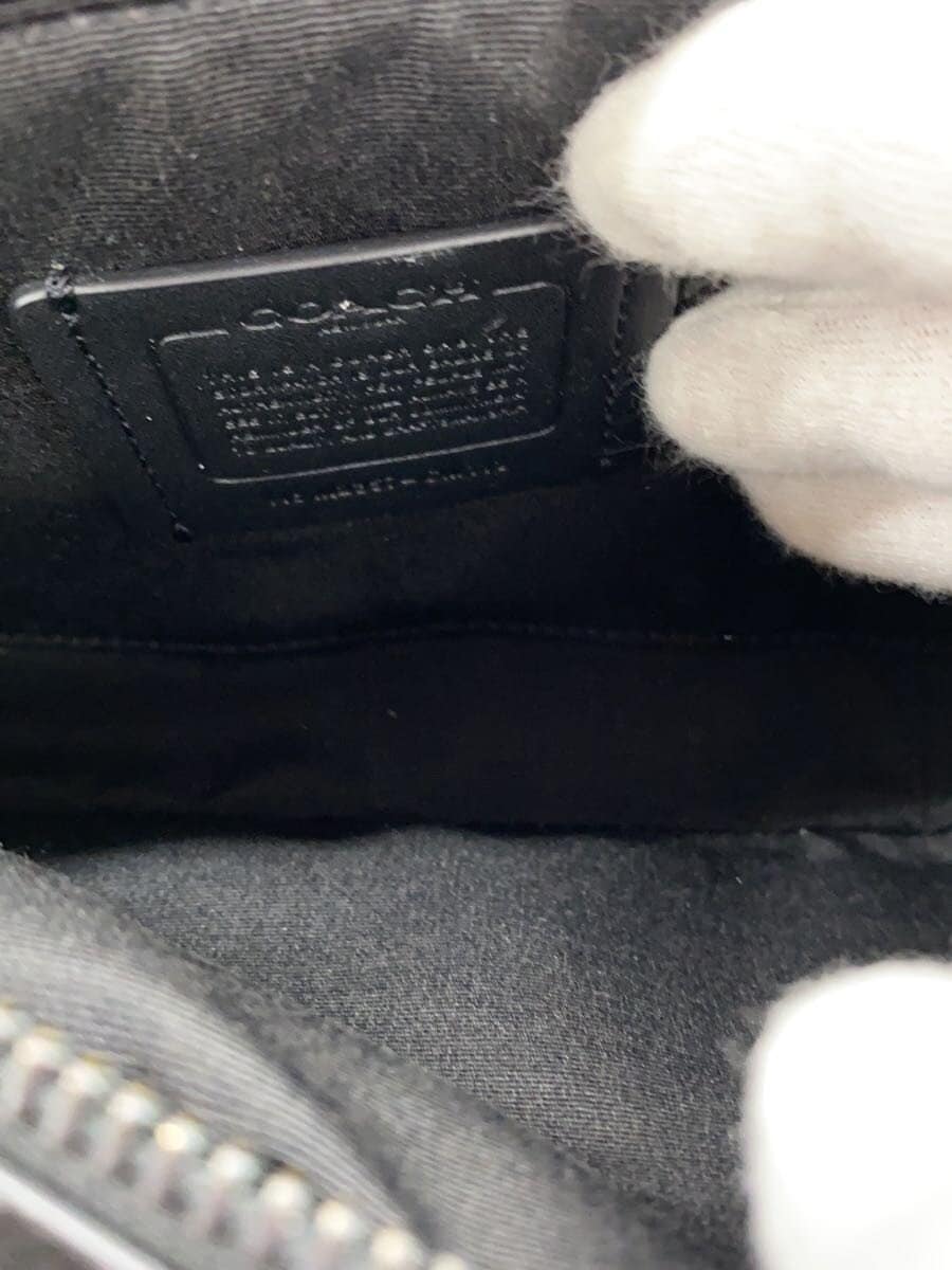 COACH Shoulder Bag Leather Black CM113 6