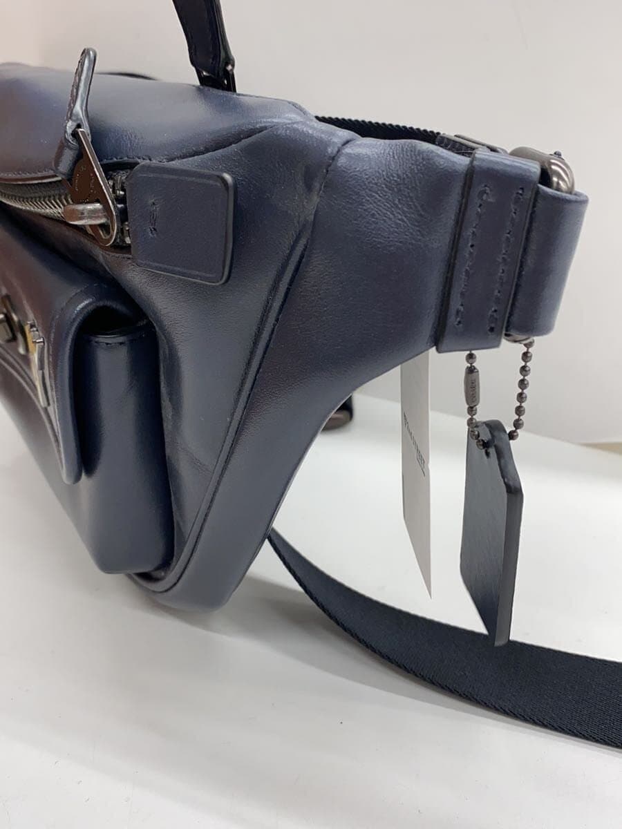 COACH Waist Bag Leather NVY C2912 2