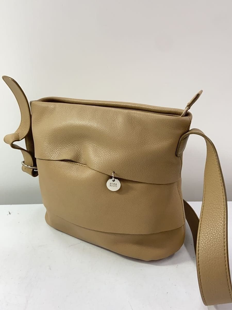 NINA RICCI Shoulder Bag Leather CML Solid 2