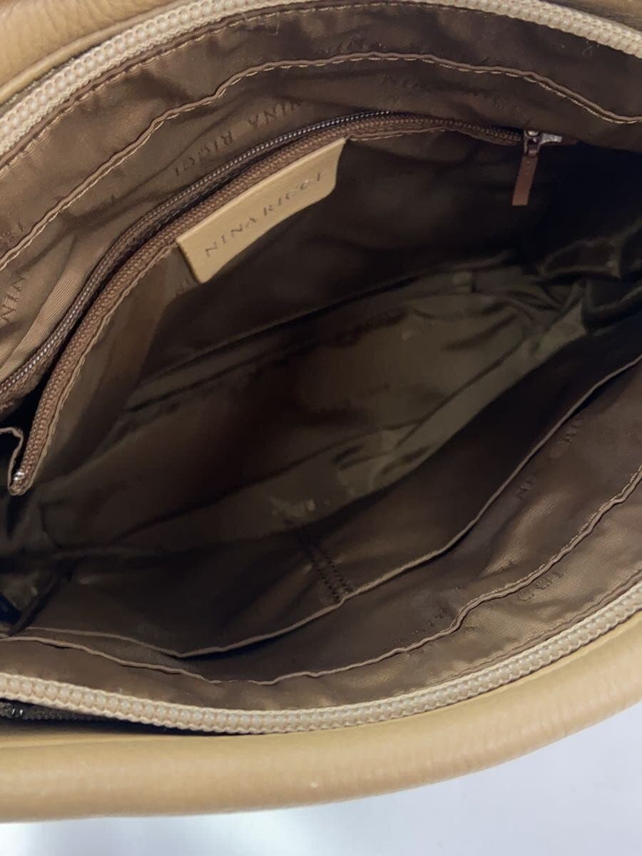 NINA RICCI Shoulder Bag Leather CML Solid 6