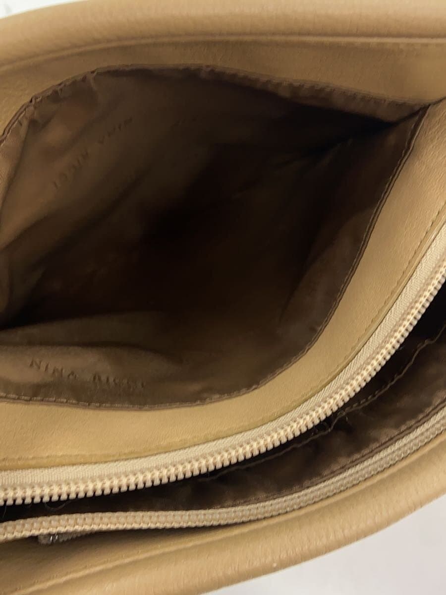 NINA RICCI Shoulder Bag Leather CML Solid 7