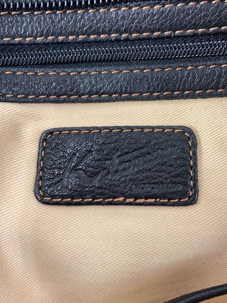 Kitamura Handbag Leather BLK Solid 5