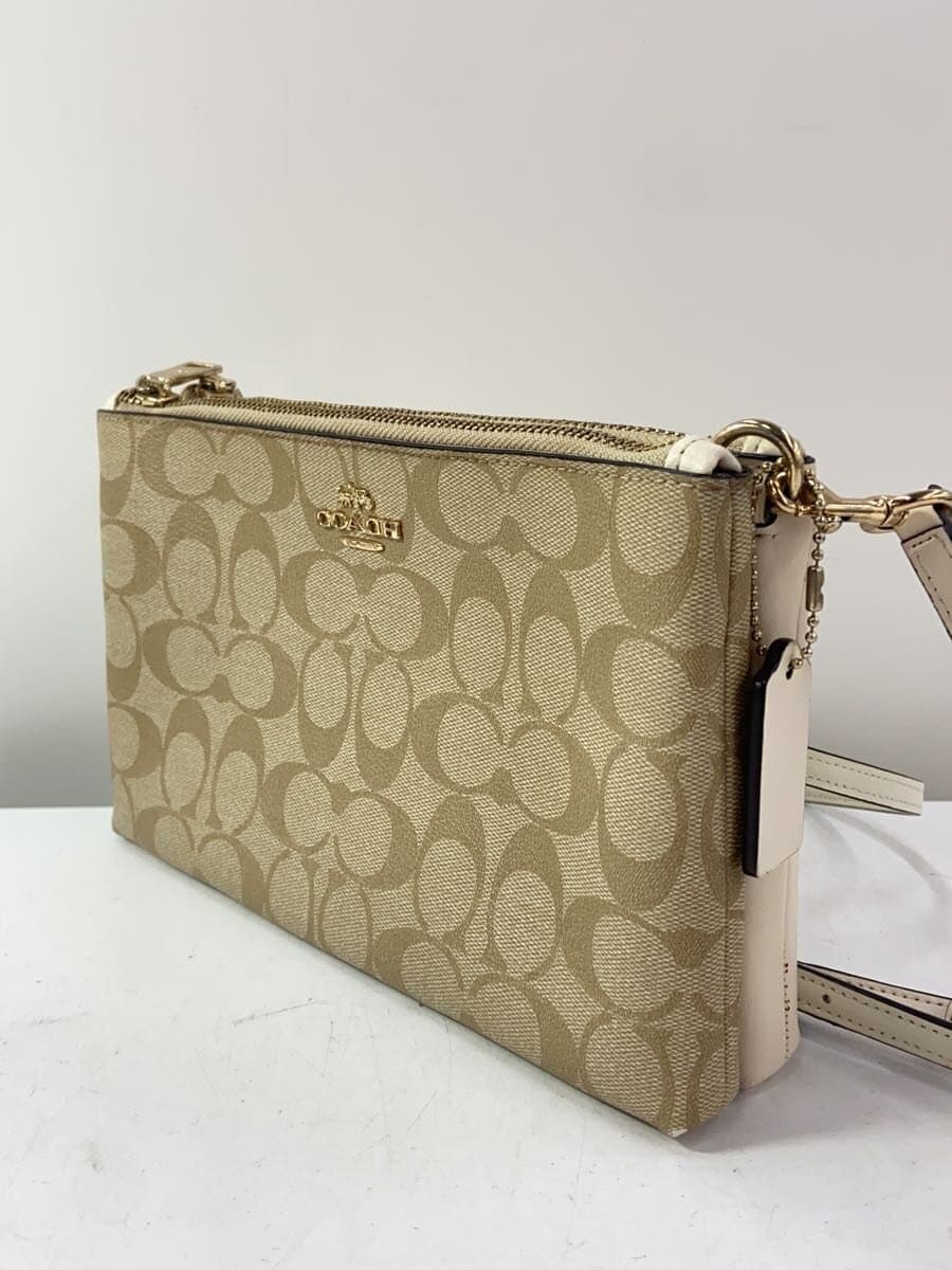 COACH Shoulder Bag Leather IVO All Over Pattern L1822-F58328 Corner With Stain 2