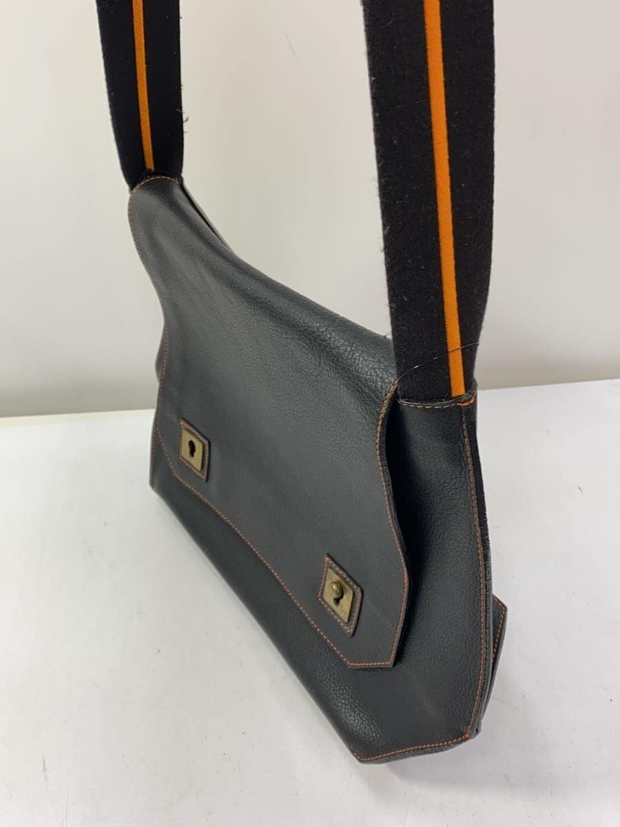 Paul Smith Shoulder Bag Leather Black Solid Color 2