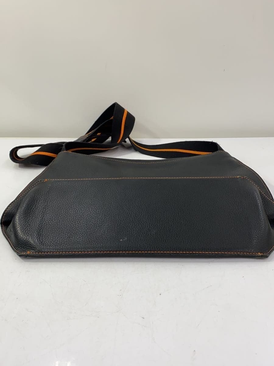 Paul Smith Shoulder Bag Leather Black Solid Color 4