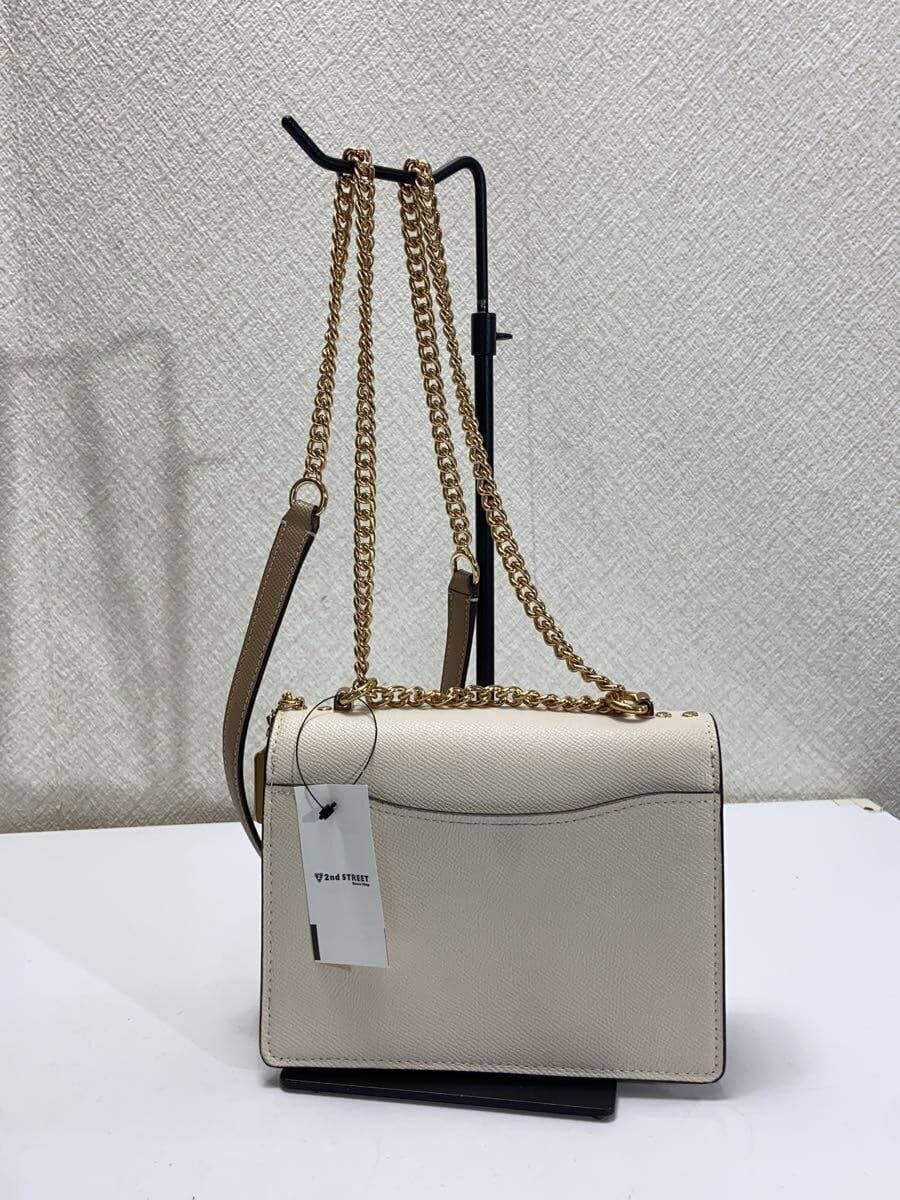 COACH Shoulder Bag Leather CRM Solid Color CZ987 3