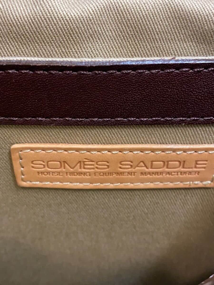 SOMES SADDLE Shoulder Bag Leather BRW 5