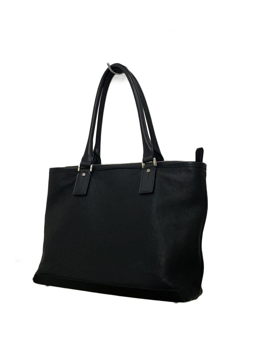 Tsuchiya Kaban Brent Tote Tote Bag Leather BLK 2